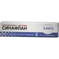 СИНАФЛАН 0,025% 10Г. МАЗЬ Д/НАРУЖ.ПРИМ. ТУБА /АЛТАЙВИТАМИНЫ/