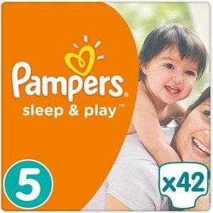 ПАМПЕРС ПОДГУЗН. СЛИП ЭНД ПЛЕЙ 11-18/25КГ №42 ЮНИОР [PAMPERS]